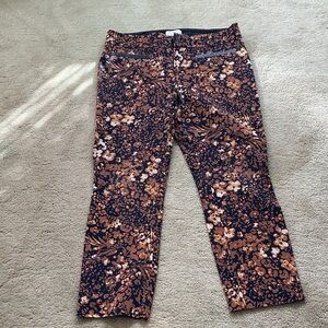 ANTHROPOLOGY SLIM PRINT PANTS